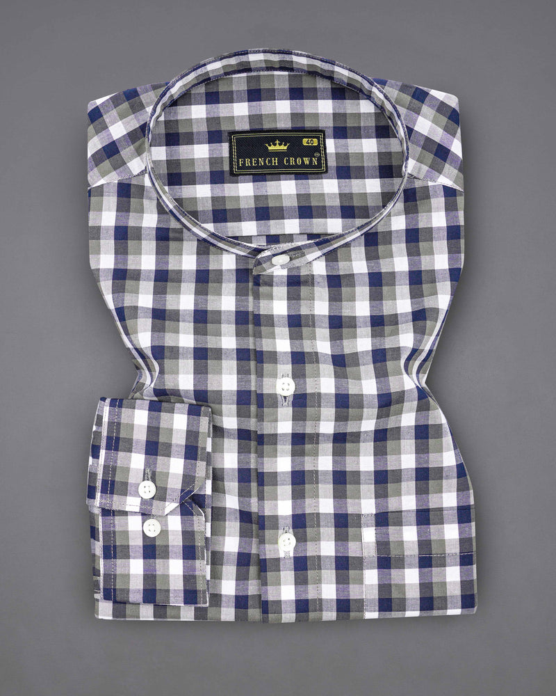 Bright White and Cloud Burst Blue Gingham Premium Cotton Shirt 8220-M-38, 8220-M-H-38, 8220-M-39, 8220-M-H-39, 8220-M-40, 8220-M-H-40, 8220-M-42, 8220-M-H-42, 8220-M-44, 8220-M-H-44, 8220-M-46, 8220-M-H-46, 8220-M-48, 8220-M-H-48, 8220-M-50, 8220-M-H-50, 8220-M-52, 8220-M-H-52