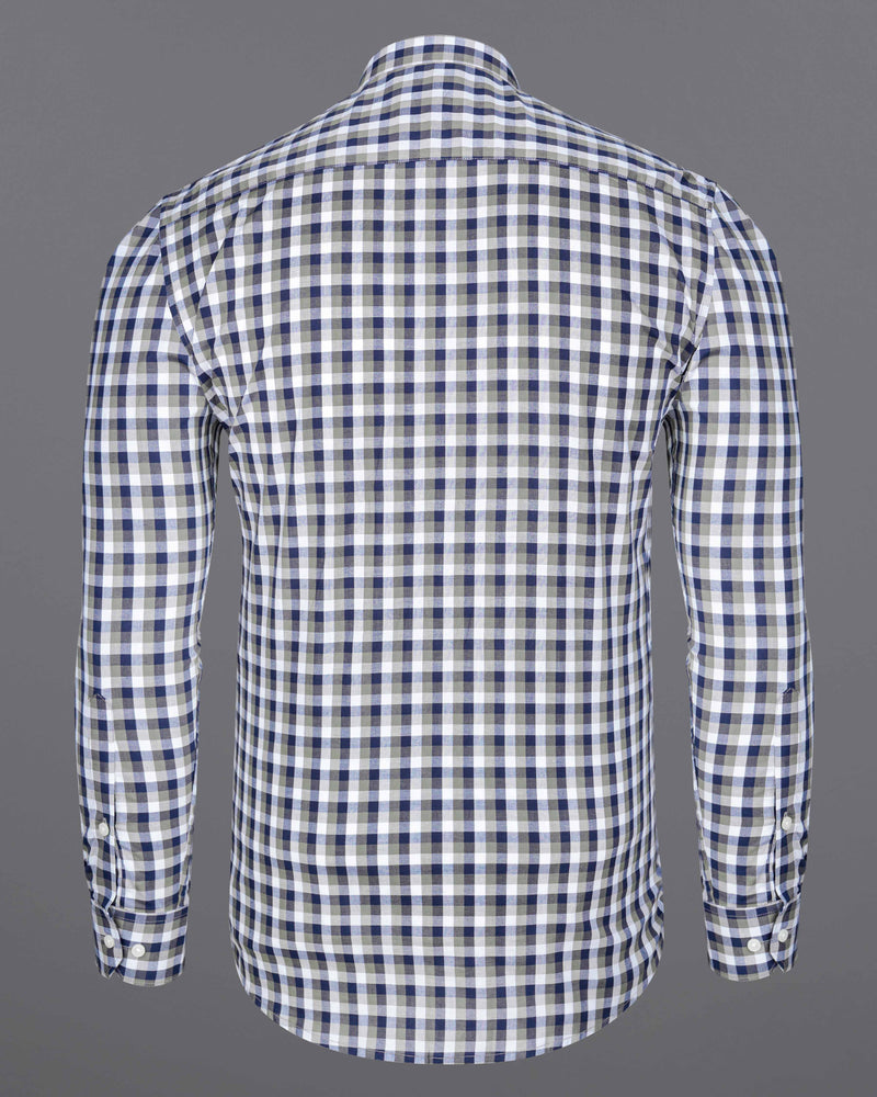 Bright White and Cloud Burst Blue Gingham Premium Cotton Shirt 8220-M-38, 8220-M-H-38, 8220-M-39, 8220-M-H-39, 8220-M-40, 8220-M-H-40, 8220-M-42, 8220-M-H-42, 8220-M-44, 8220-M-H-44, 8220-M-46, 8220-M-H-46, 8220-M-48, 8220-M-H-48, 8220-M-50, 8220-M-H-50, 8220-M-52, 8220-M-H-52