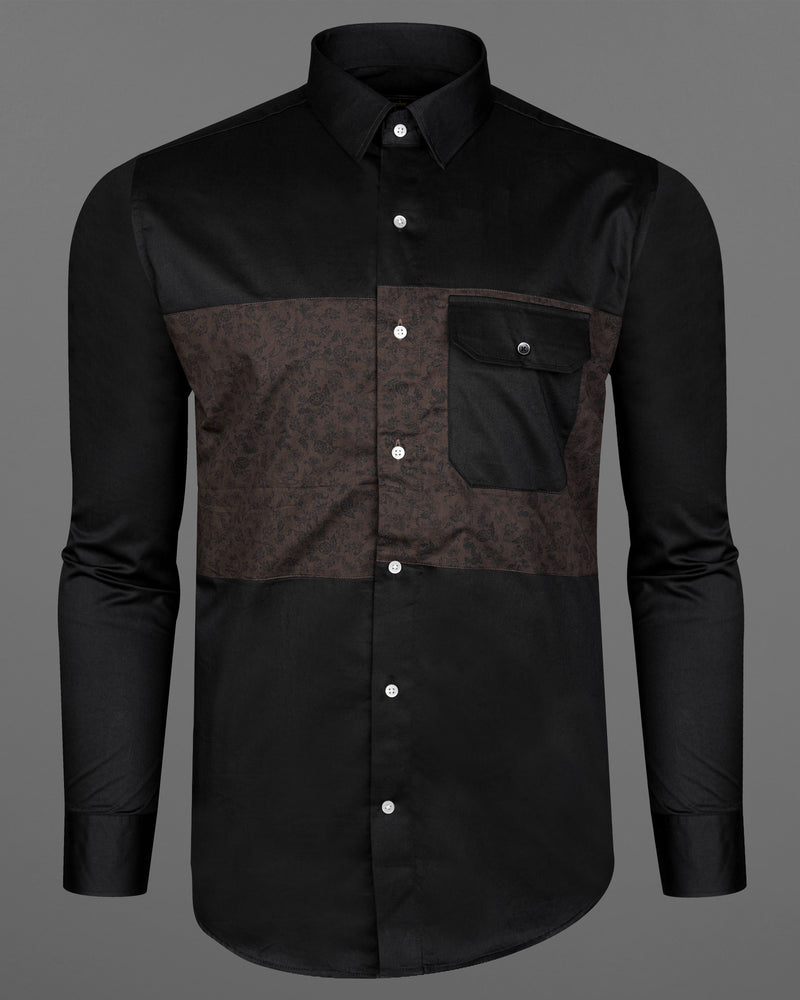 Jade Black and Rebel Brown Super Soft Premium Cotton Designer Shirt 8222-P108-38, 8222-P108-H-38, 8222-P108-39, 8222-P108-H-39, 8222-P108-40, 8222-P108-H-40, 8222-P108-42, 8222-P108-H-42, 8222-P108-44, 8222-P108-H-44, 8222-P108-46, 8222-P108-H-46, 8222-P108-48, 8222-P108-H-48, 8222-P108-50, 8222-P108-H-50, 8222-P108-52, 8222-P108-H-52