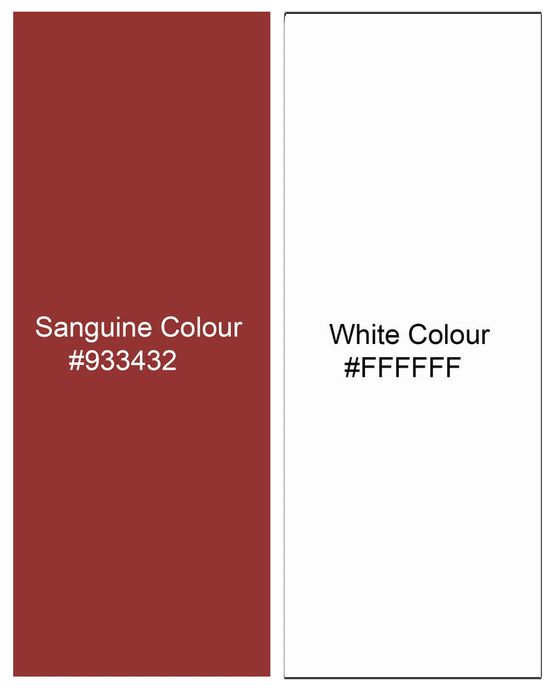 Sanguine Red Sea Shells Printed Premium Cotton Shirt 8244-38,8244-H-38,8244-39,8244-H-39,8244-40,8244-H-40,8244-42,8244-H-42,8244-44,8244-H-44,8244-46,8244-H-46,8244-48,8244-H-48,8244-50,8244-H-50,8244-52,8244-H-52