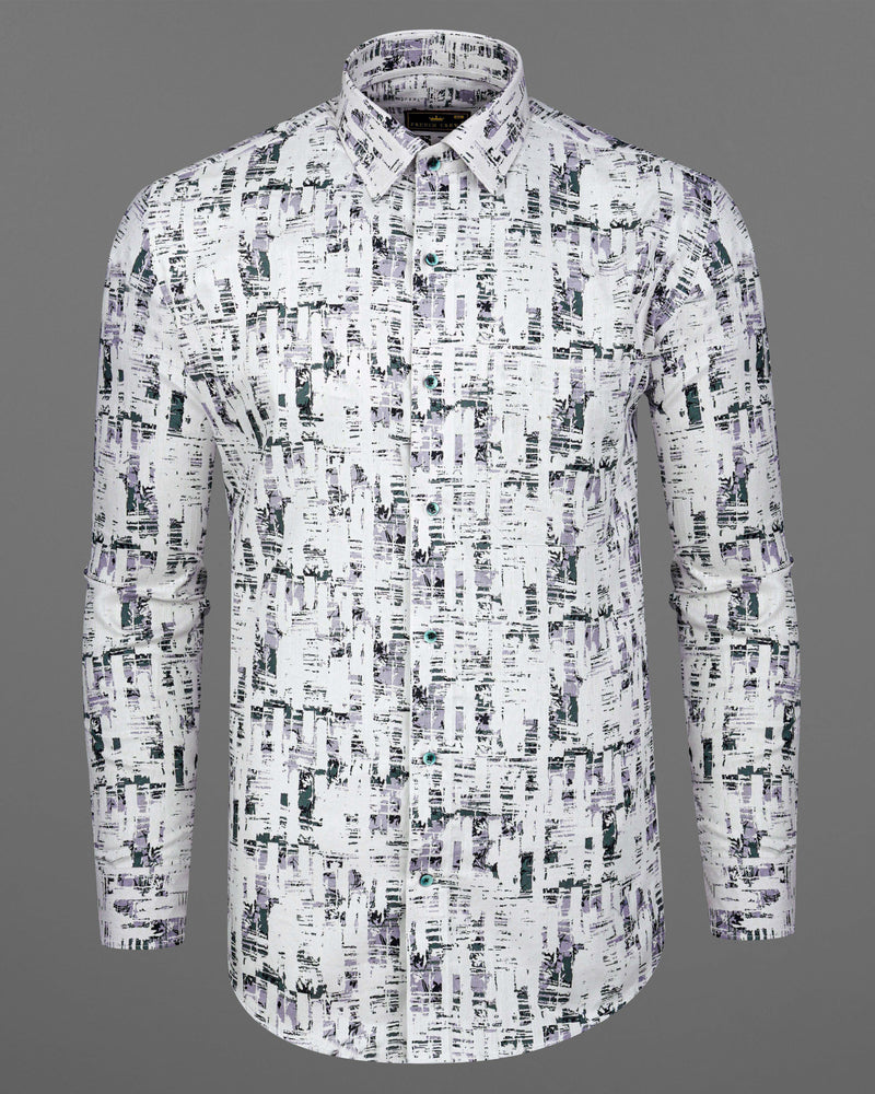 Bright White with Naveda Gray and Wisteria Blue Multicolour Printed Dobby Textured Premium Giza Cotton Shirt 8276-GR-38, 8276-GR-H-38, 8276-GR-39, 8276-GR-H-39, 8276-GR-40, 8276-GR-H-40, 8276-GR-42, 8276-GR-H-42, 8276-GR-44, 8276-GR-H-44, 8276-GR-46, 8276-GR-H-46, 8276-GR-48, 8276-GR-H-48, 8276-GR-50, 8276-GR-H-50, 8276-GR-52, 8276-GR-H-52