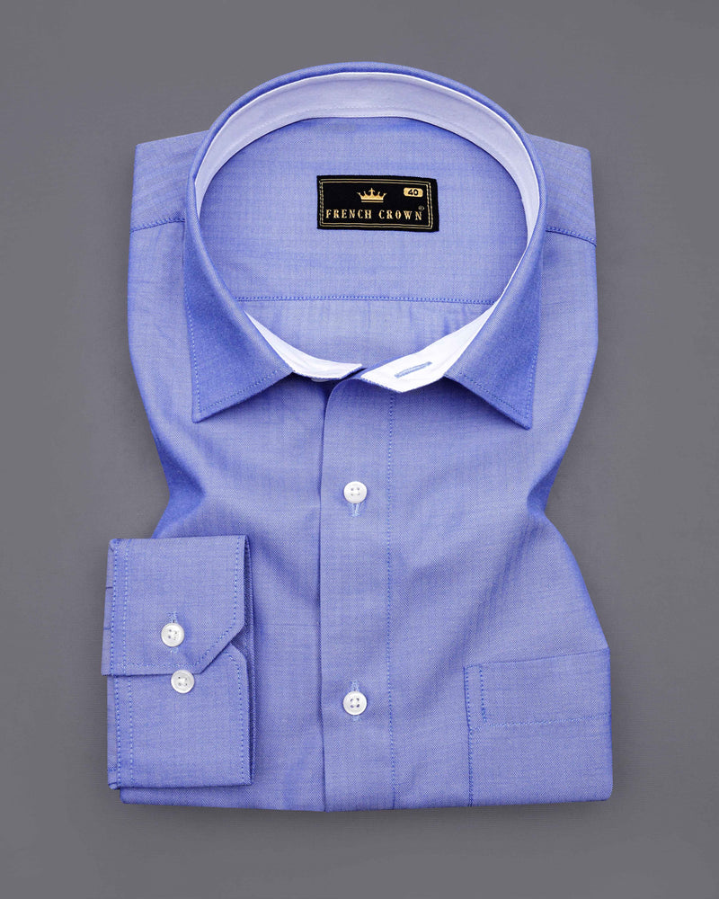 Periwinkle Blue Herringbone Premium Cotton Shirt 8363-CP-38, 8363-CP-H-38, 8363-CP-39, 8363-CP-H-39, 8363-CP-40, 8363-CP-H-40, 8363-CP-42, 8363-CP-H-42, 8363-CP-44, 8363-CP-H-44, 8363-CP-46, 8363-CP-H-46, 8363-CP-48, 8363-CP-H-48, 8363-CP-50, 8363-CP-H-50, 8363-CP-52, 8363-CP-H-52