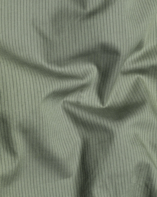 Oyster Green Striped Dobby Textured Premium Giza Cotton Shirt 8413-38, 8413-H-38, 8413-39,8413-H-39, 8413-40, 8413-H-40, 8413-42, 8413-H-42, 8413-44, 8413-H-44, 8413-46, 8413-H-46, 8413-48, 8413-H-48, 8413-50, 8413-H-50, 8413-52, 8413-H-52
