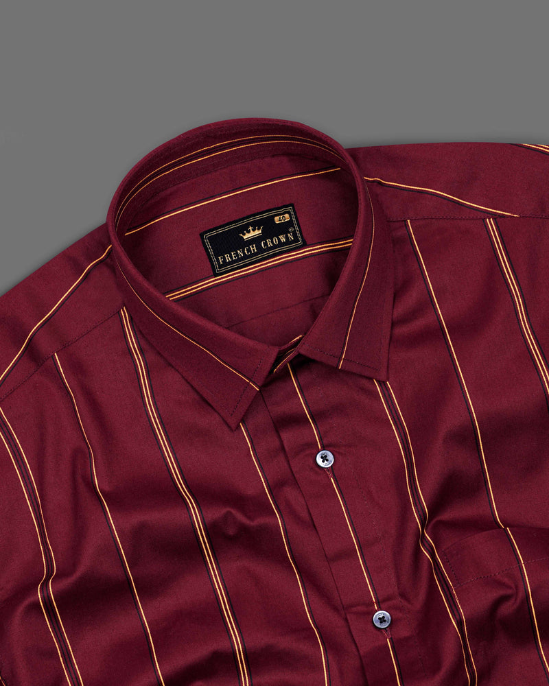 Cherrywood Maroon with Apache Yellow Striped Royal Oxford Shirt 8421-BLK-38, 8421-BLK-H-38, 8421-BLK-39,8421-BLK-H-39, 8421-BLK-40, 8421-BLK-H-40, 8421-BLK-42, 8421-BLK-H-42, 8421-BLK-44, 8421-BLK-H-44, 8421-BLK-46, 8421-BLK-H-46, 8421-BLK-48, 8421-BLK-H-48, 8421-BLK-50, 8421-BLK-H-50, 8421-BLK-52, 8421-BLK-H-52