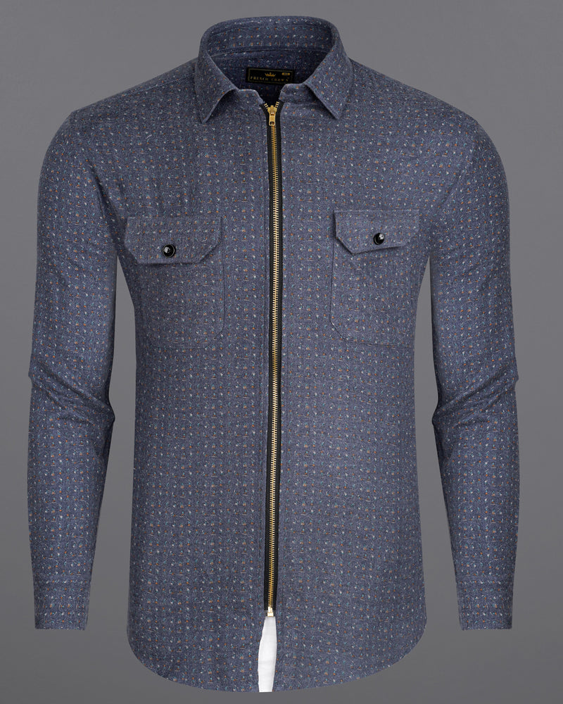 Spruce Gray Printed Flannel Designer Overshirt with Zipper Closure 8444-OS-FP-38,8444-OS-FP-H-38,8444-OS-FP-39,8444-OS-FP-H-39,8444-OS-FP-40,8444-OS-FP-H-40,8444-OS-FP-42,8444-OS-FP-H-42,8444-OS-FP-44,8444-OS-FP-H-44,8444-OS-FP-46,8444-OS-FP-H-46,8444-OS-FP-48,8444-OS-FP-H-48,8444-OS-FP-50,8444-OS-FP-H-50,8444-OS-FP-52,8444-OS-FP-H-52