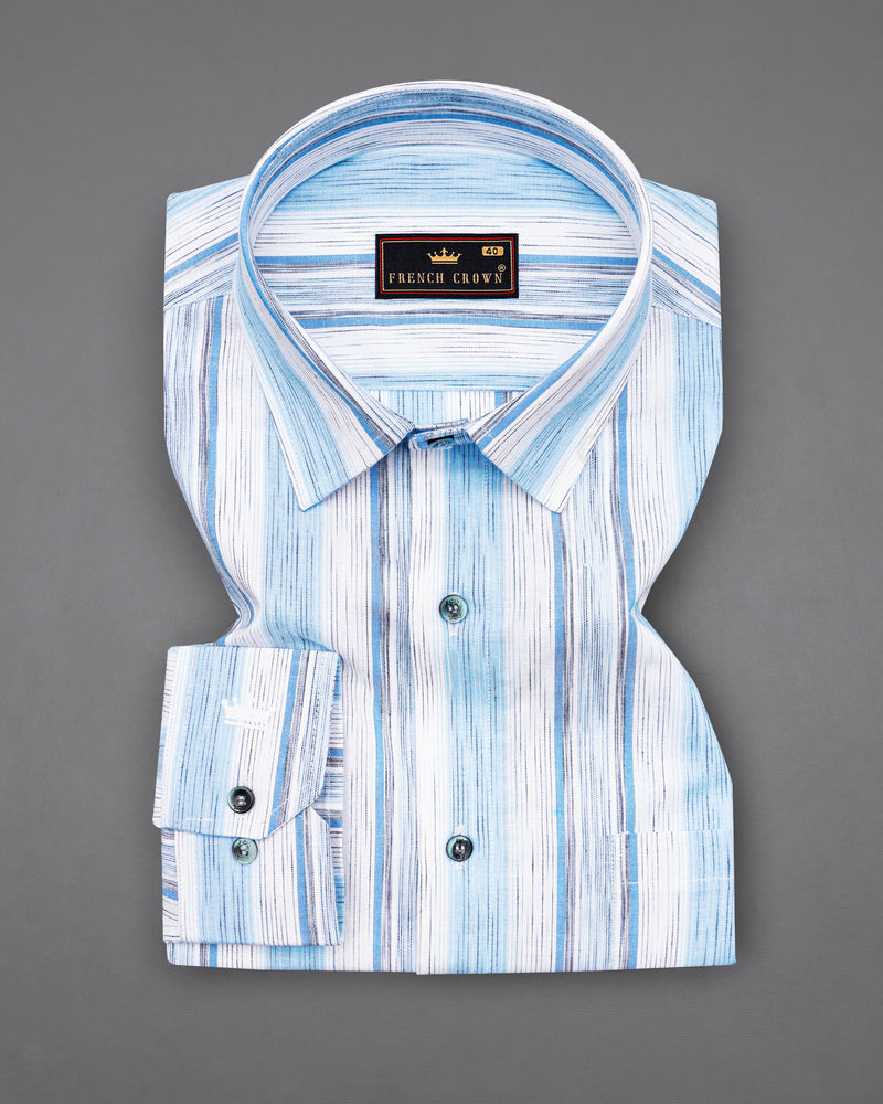 Bright White with Pale Aqua Blue Multicolour Striped Premium Cotton Shirt 8452-GR-38,8452-GR-H-38,8452-GR-39,8452-GR-H-39,8452-GR-40,8452-GR-H-40,8452-GR-42,8452-GR-H-42,8452-GR-44,8452-GR-H-44,8452-GR-46,8452-GR-H-46,8452-GR-48,8452-GR-H-48,8452-GR-50,8452-GR-H-50,8452-GR-52,8452-GR-H-52