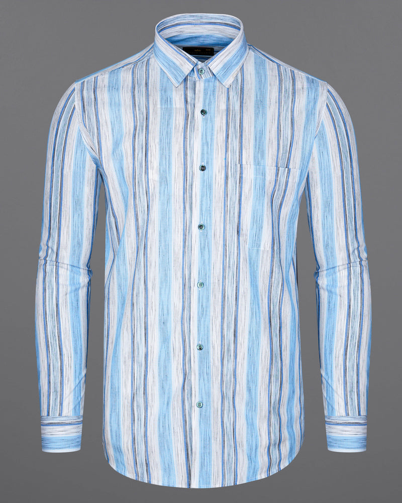 Bright White with Pale Aqua Blue Multicolour Striped Premium Cotton Shirt 8452-GR-38,8452-GR-H-38,8452-GR-39,8452-GR-H-39,8452-GR-40,8452-GR-H-40,8452-GR-42,8452-GR-H-42,8452-GR-44,8452-GR-H-44,8452-GR-46,8452-GR-H-46,8452-GR-48,8452-GR-H-48,8452-GR-50,8452-GR-H-50,8452-GR-52,8452-GR-H-52