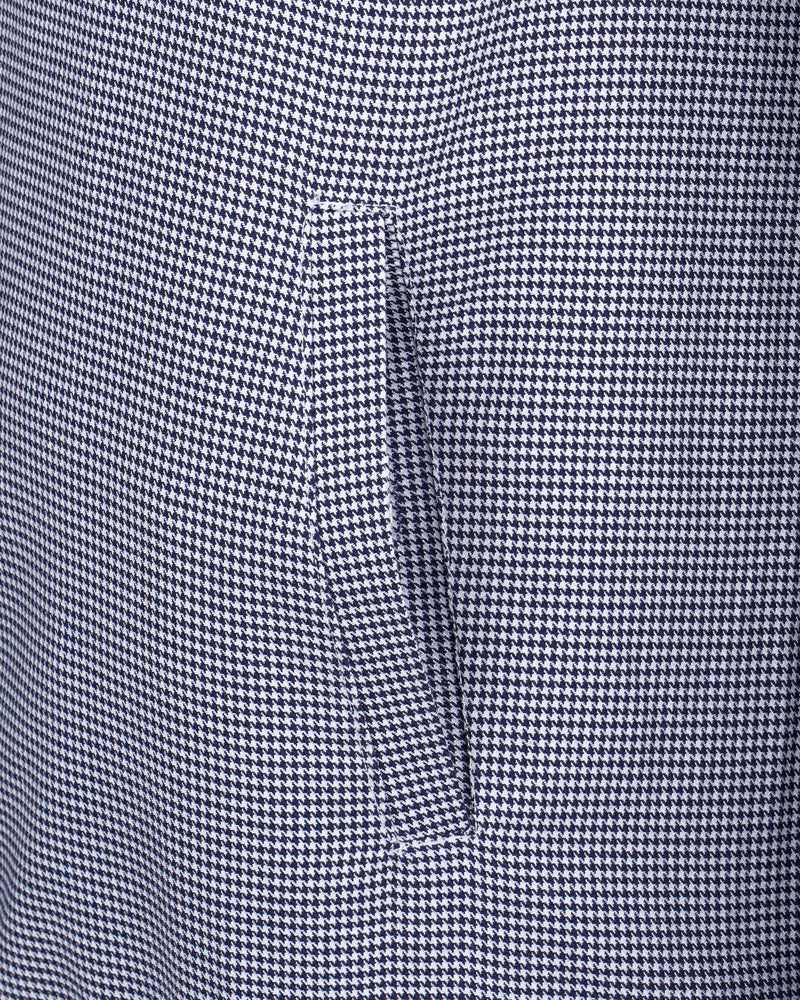 Bright White with Vulcan Navy Blue Houndstooth Premium Cotton Designer Bomber Jacket 8472-BJ20-38,8472-BJ20-H-38,8472-BJ20-389,8472-BJ20-389,8472-BJ20-40,8472-BJ20-H-40,8472-BJ20-402,8472-BJ20-402,8472-BJ20-404,8472-BJ20-404,8472-BJ20-406,8472-BJ20-406,8472-BJ20-408,8472-BJ20-408,8472-BJ20-50,8472-BJ20-H-50,8472-BJ20-502,8472-BJ20-502