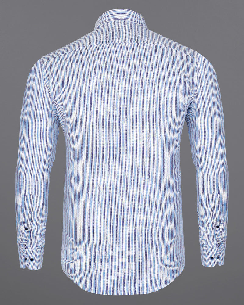 Bright White with Jordy Blue and Zodiac Navy Blue Striped Dobby Textured Premium Giza Cotton Shirt  8502-BLE-38,8502-BLE-H-38,8502-BLE-39,8502-BLE-H-39,8502-BLE-40,8502-BLE-H-40,8502-BLE-42,8502-BLE-H-42,8502-BLE-44,8502-BLE-H-44,8502-BLE-46,8502-BLE-H-46,8502-BLE-48,8502-BLE-H-48,8502-BLE-50,8502-BLE-H-50,8502-BLE-52,8502-BLE-H-52