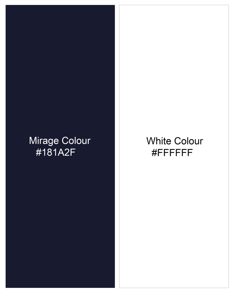 Mirage Navy Blue with Bright White Twill Premium Cotton Shirt  8772-38,8772-H-38,8772-39,8772-H-39,8772-40,8772-H-40,8772-42,8772-H-42,8772-44,8772-H-44,8772-46,8772-H-46,8772-48,8772-H-48,8772-50,8772-H-50,8772-52,8772-H-52