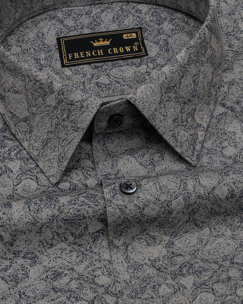 Chateau Gray Printed Royal Oxford Shirt  8773-BLE-38,8773-BLE-H-38,8773-BLE-39,8773-BLE-H-39,8773-BLE-40,8773-BLE-H-40,8773-BLE-42,8773-BLE-H-42,8773-BLE-44,8773-BLE-H-44,8773-BLE-46,8773-BLE-H-46,8773-BLE-48,8773-BLE-H-48,8773-BLE-50,8773-BLE-H-50,8773-BLE-52,8773-BLE-H-52