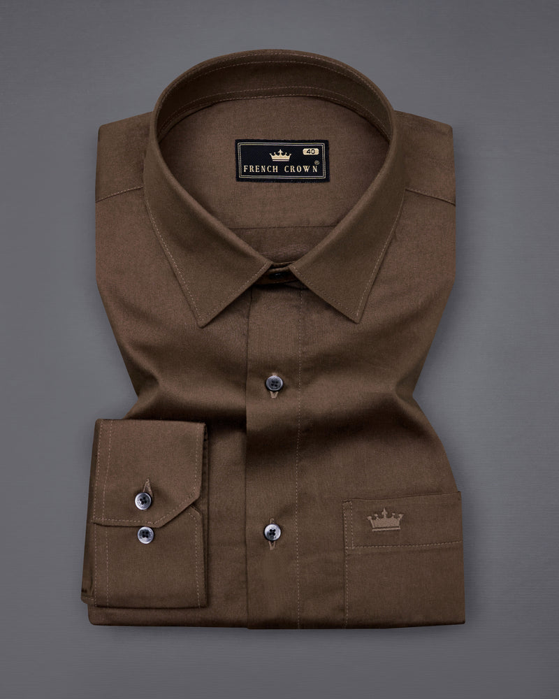 Kabul Brown Super Soft Premium Cotton Shirt