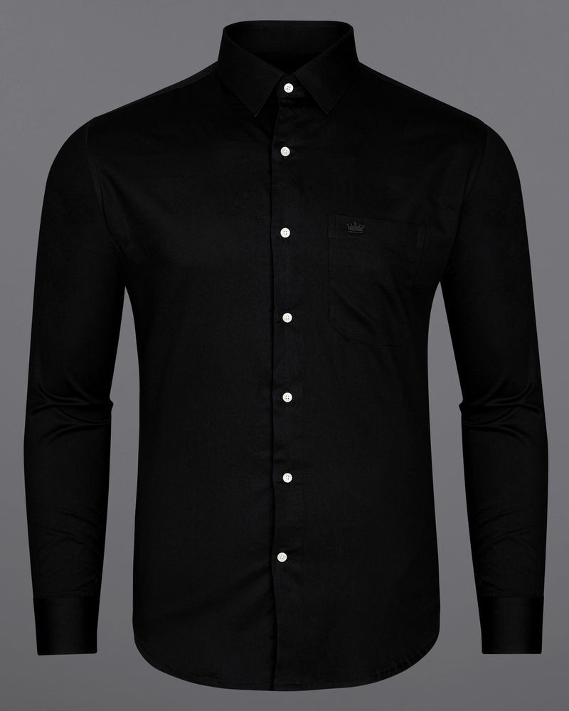 Jade Black Spider with Web Embroidered at the Back Super Soft Premium Cotton Shirt 8939-E016-38, 8939-E016-H-38, 8939-E016-39, 8939-E016-H-39, 8939-E016-40, 8939-E016-H-40, 8939-E016-42, 8939-E016-H-42, 8939-E016-44, 8939-E016-H-44, 8939-E016-46, 8939-E016-H-46, 8939-E016-48, 8939-E016-H-48, 8939-E016-50, 8939-E016-H-50, 8939-E016-52, 8939-E016-H-52