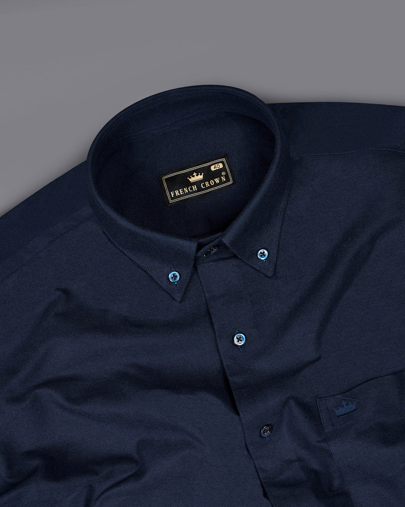 Cinder Navy Blue Royal Oxford Shirt