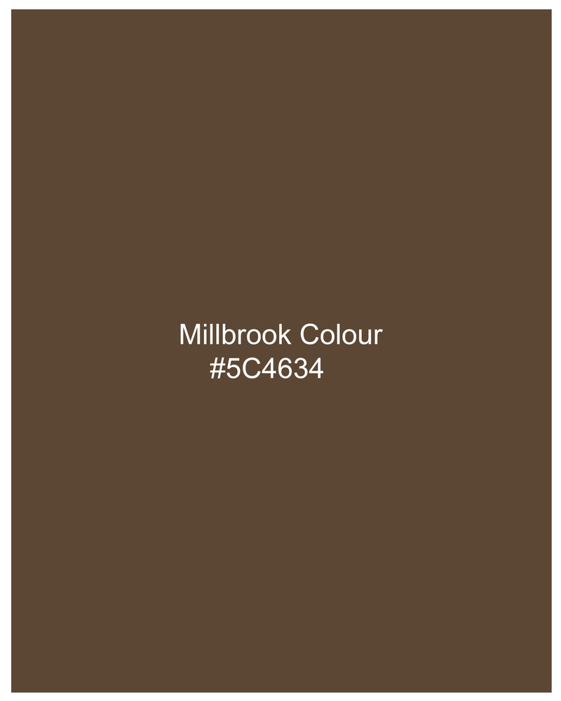 Millbrook Brown with Patch Pocket and Bicycle Super Soft Premium Cotton Shirt