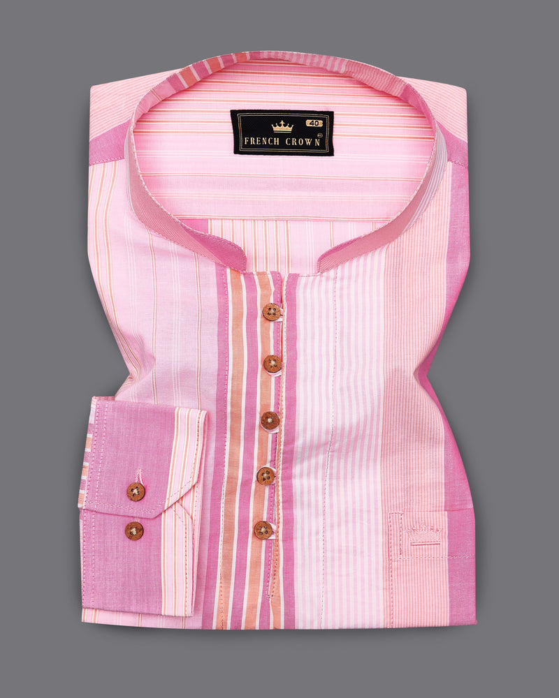 Carissma and Classic Pink Striped Premium Cotton Kurta Shirt 9056-KS-38, 9056-KS-H-38, 9056-KS-39, 9056-KS-H-39, 9056-KS-40, 9056-KS-H-40, 9056-KS-42, 9056-KS-H-42, 9056-KS-44, 9056-KS-H-44, 9056-KS-46, 9056-KS-H-46, 9056-KS-48, 9056-KS-H-48, 9056-KS-50, 9056-KS-H-50, 9056-KS-52, 9056-KS-H-52