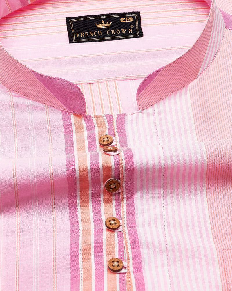 Carissma and Classic Pink Striped Premium Cotton Kurta Shirt 9056-KS-38, 9056-KS-H-38, 9056-KS-39, 9056-KS-H-39, 9056-KS-40, 9056-KS-H-40, 9056-KS-42, 9056-KS-H-42, 9056-KS-44, 9056-KS-H-44, 9056-KS-46, 9056-KS-H-46, 9056-KS-48, 9056-KS-H-48, 9056-KS-50, 9056-KS-H-50, 9056-KS-52, 9056-KS-H-52