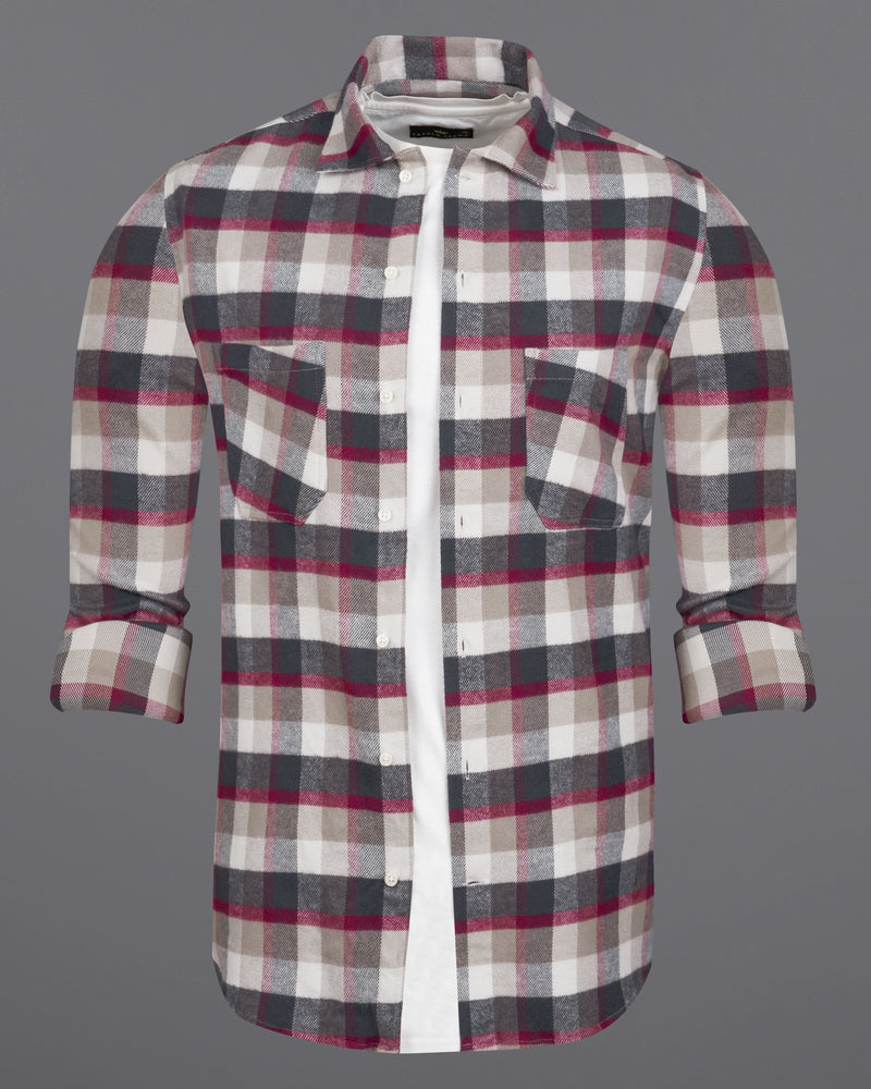 Tuna Gray and Oyster Brown Checked with Brown Patches Flannel Designer Shirt 9058-CA-OS-P133-38, 9058-CA-OS-P133-H-38, 9058-CA-OS-P133-39, 9058-CA-OS-P133-H-39, 9058-CA-OS-P133-40, 9058-CA-OS-P133-H-40, 9058-CA-OS-P133-42, 9058-CA-OS-P133-H-42, 9058-CA-OS-P133-44, 9058-CA-OS-P133-H-44, 9058-CA-OS-P133-46, 9058-CA-OS-P133-H-46, 9058-CA-OS-P133-48, 9058-CA-OS-P133-H-48, 9058-CA-OS-P133-50, 9058-CA-OS-P133-H-50, 9058-CA-OS-P133-52, 9058-CA-OS-P133-H-52
