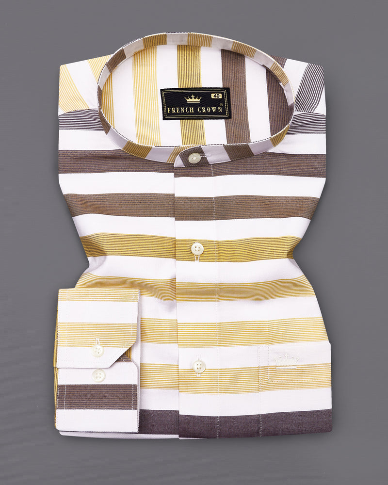 Bright White with Harvest and Puce Brown Striped Dobby Textured Premium Giza Cotton Shirt 9074-M-38, 9074-M-H-38, 9074-M-39, 9074-M-H-39, 9074-M-40, 9074-M-H-40, 9074-M-42, 9074-M-H-42, 9074-M-44, 9074-M-H-44, 9074-M-46, 9074-M-H-46, 9074-M-48, 9074-M-H-48, 9074-M-50, 9074-M-H-50, 9074-M-52, 9074-M-H-52