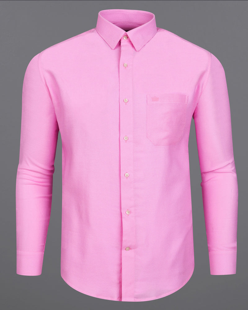 Carnation Pink Dobby Textured Premium Giza Cotton Shirt v9082-38, 9082-H-38, 9082-39, 9082-H-39, 9082-40, 9082-H-40, 9082-42, 9082-H-42, 9082-44, 9082-H-44, 9082-46, 9082-H-46, 9082-48, 9082-H-48, 9082-50, 9082-H-50, 9082-52, 9082-H-52