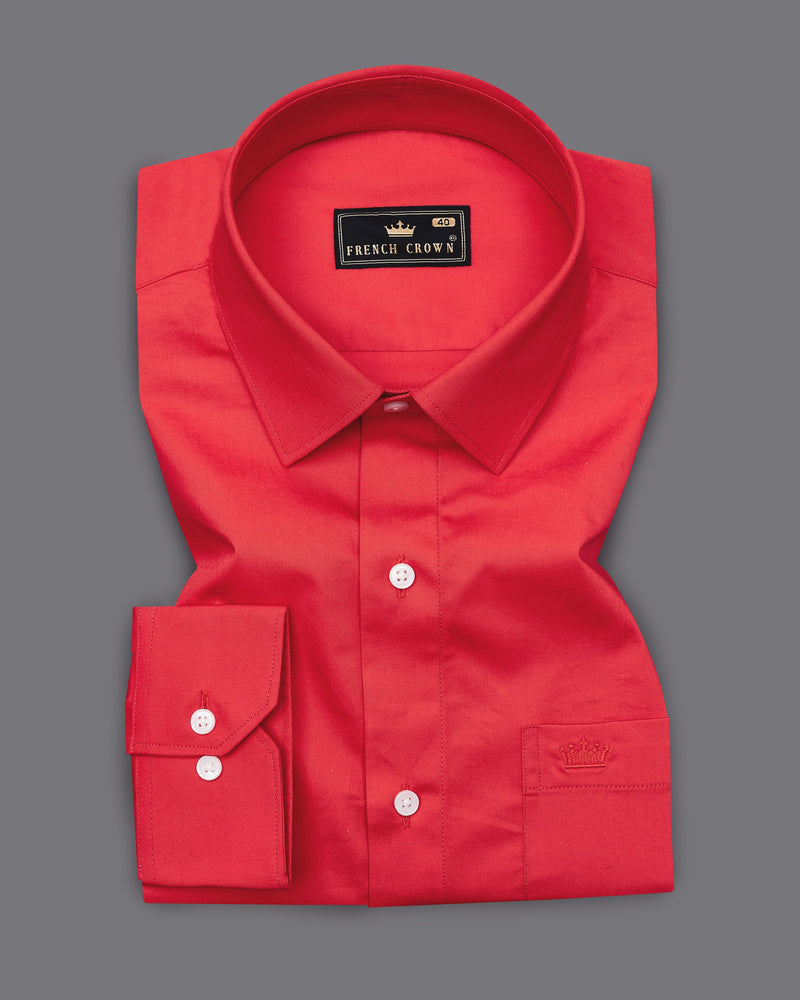 Cardinal Red Premium Cotton Shirt 9089-38, 9089-H-38, 9089-39, 9089-H-39, 9089-40, 9089-H-40, 9089-42, 9089-H-42, 9089-44, 9089-H-44, 9089-46, 9089-H-46, 9089-48, 9089-H-48, 9089-50, 9089-H-50, 9089-52, 9089-H-52