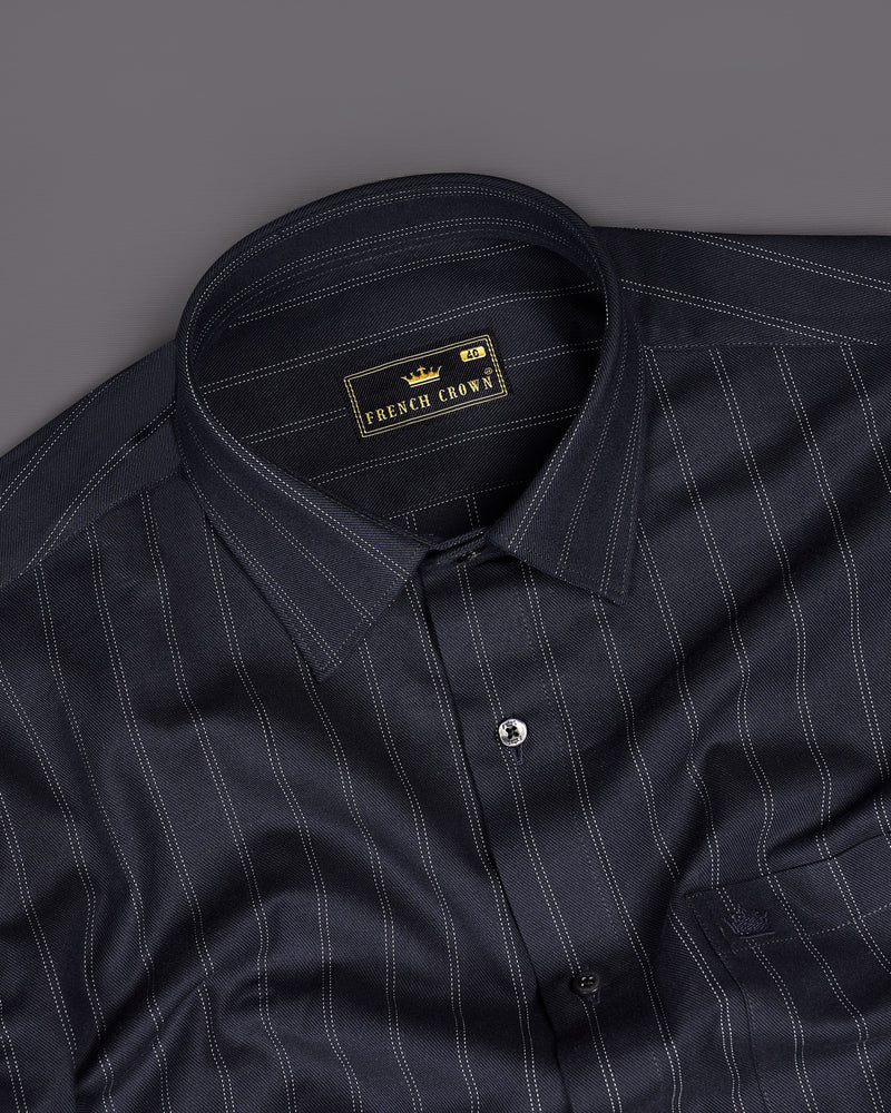 Baltic Dark Blue Twill Striped Premium Cotton Shirt 9127-BLK-38,9127-BLK-H-38,9127-BLK-39,9127-BLK-H-39,9127-BLK-40,9127-BLK-H-40,9127-BLK-42,9127-BLK-H-42,9127-BLK-44,9127-BLK-H-44,9127-BLK-46,9127-BLK-H-46,9127-BLK-48,9127-BLK-H-48,9127-BLK-50,9127-BLK-H-50,9127-BLK-52,9127-BLK-H-52