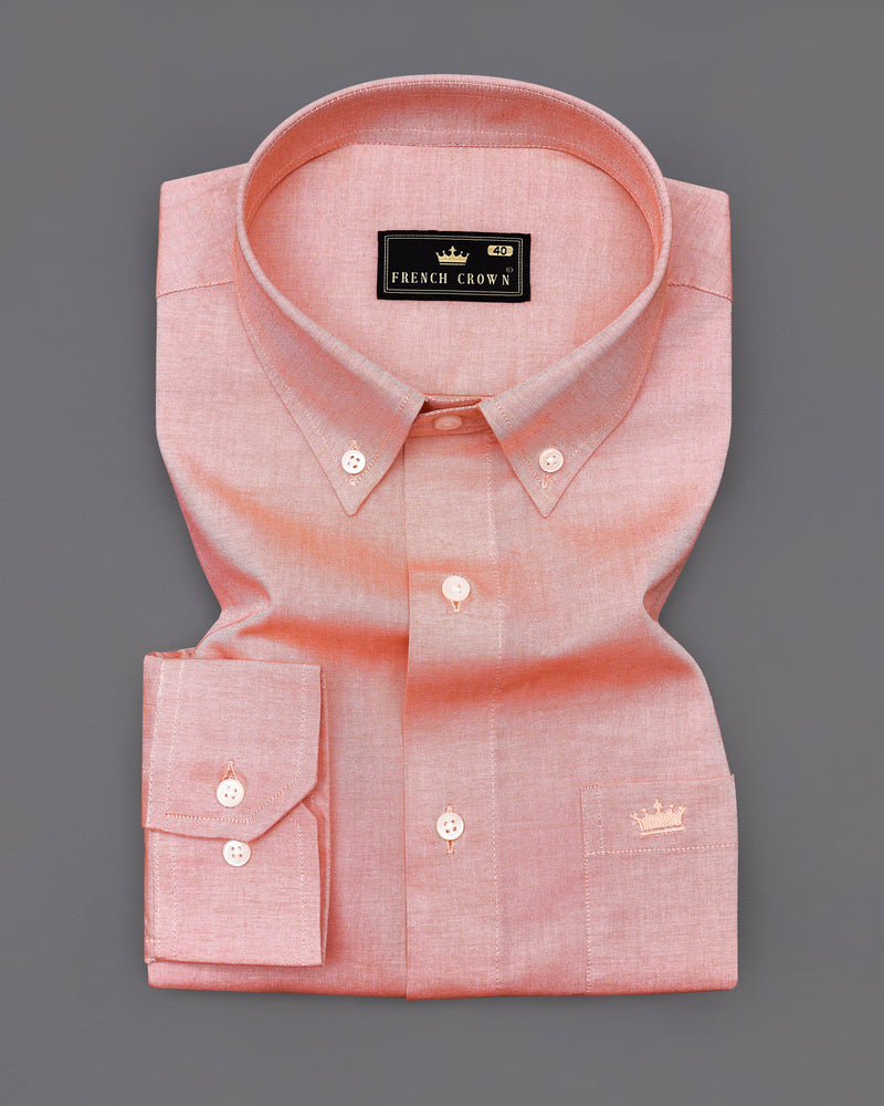 Chestnut Peach Button Down Chambray Shirt 9138-BD-38,9138-BD-H-38,9138-BD-39,9138-BD-H-39,9138-BD-40,9138-BD-H-40,9138-BD-42,9138-BD-H-42,9138-BD-44,9138-BD-H-44,9138-BD-46,9138-BD-H-46,9138-BD-48,9138-BD-H-48,9138-BD-50,9138-BD-H-50,9138-BD-52,9138-BD-H-52