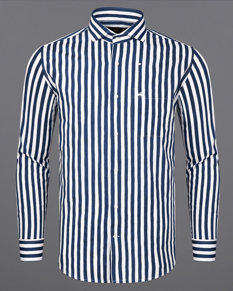 Bright White and Midnight Navy Blue Striped Premium Cotton Shirt 9149-CA-38,9149-CA-H-38,9149-CA-39,9149-CA-H-39,9149-CA-40,9149-CA-H-40,9149-CA-42,9149-CA-H-42,9149-CA-44,9149-CA-H-44,9149-CA-46,9149-CA-H-46,9149-CA-48,9149-CA-H-48,9149-CA-50,9149-CA-H-50,9149-CA-52,9149-CA-H-52