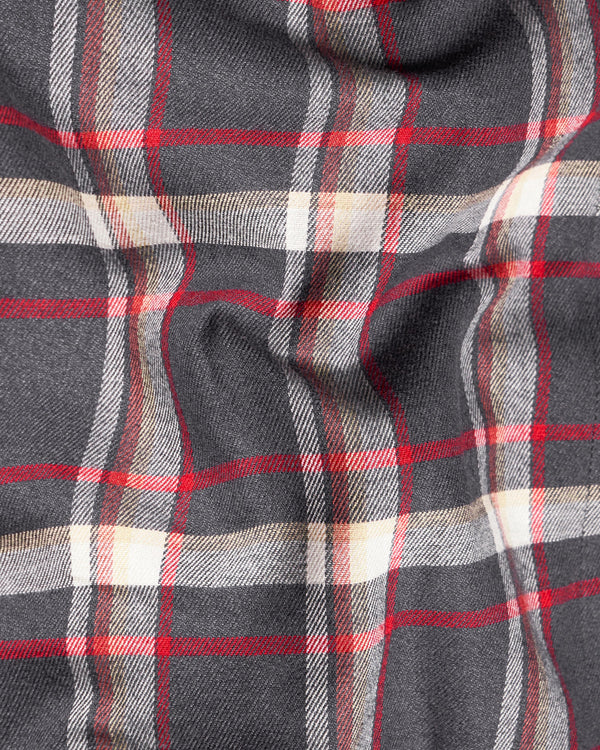 Ironside Gray with off White and Shiraz Red Plaid Flannel Shirt 9226-BD-BLK-38, 9226-BD-BLK-H-38, 9226-BD-BLK-39, 9226-BD-BLK-H-39, 9226-BD-BLK-40, 9226-BD-BLK-H-40, 9226-BD-BLK-42, 9226-BD-BLK-H-42, 9226-BD-BLK-44, 9226-BD-BLK-H-44, 9226-BD-BLK-46, 9226-BD-BLK-H-46, 9226-BD-BLK-48, 9226-BD-BLK-H-48, 9226-BD-BLK-50, 9226-BD-BLK-H-50, 9226-BD-BLK-52, 9226-BD-BLK-H-52