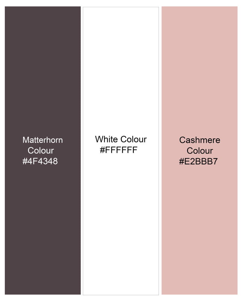 Matterhorn Brown with Cashmere Pink and White Paisley Printed Super Soft Premium Cotton Kurta Shirt 9242-KS-38, 9242-KS-H-38, 9242-KS-39, 9242-KS-H-39, 9242-KS-40, 9242-KS-H-40, 9242-KS-42, 9242-KS-H-42, 9242-KS-44, 9242-KS-H-44, 9242-KS-46, 9242-KS-H-46, 9242-KS-48, 9242-KS-H-48, 9242-KS-50, 9242-KS-H-50, 9242-KS-52, 9242-KS-H-52