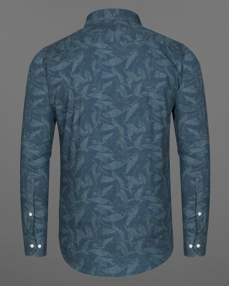 Rhino Blue Leaves Printed Premium Cotton Designer Shirt 9295-CA-P440-38, 9295-CA-P440-H-38, 9295-CA-P440-39, 9295-CA-P440-H-39, 9295-CA-P440-40, 9295-CA-P440-H-40, 9295-CA-P440-42, 9295-CA-P440-H-42, 9295-CA-P440-44, 9295-CA-P440-H-44, 9295-CA-P440-46, 9295-CA-P440-H-46, 9295-CA-P440-48, 9295-CA-P440-H-48, 9295-CA-P440-50, 9295-CA-P440-H-50, 9295-CA-P440-52, 9295-CA-P440-H-52