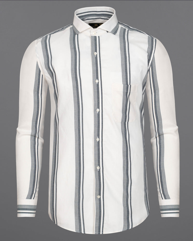 Bright White with Smokey Gray Striped Flannel Shirt 9299-CA-38, 9299-CA-H-38, 9299-CA-39, 9299-CA-H-39, 9299-CA-40, 9299-CA-H-40, 9299-CA-42, 9299-CA-H-42, 9299-CA-44, 9299-CA-H-44, 9299-CA-46, 9299-CA-H-46, 9299-CA-48, 9299-CA-H-48, 9299-CA-50, 9299-CA-H-50, 9299-CA-52, 9299-CA-H-52