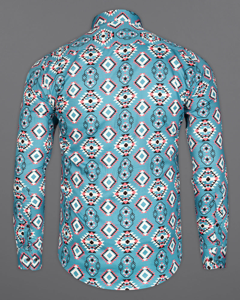 Northern Blue Ikat Printed Super Soft Premium Cotton Shirt 9312-BLK-38, 9312-BLK-H-38, 9312-BLK-39, 9312-BLK-H-39, 9312-BLK-40, 9312-BLK-H-40, 9312-BLK-42, 9312-BLK-H-42, 9312-BLK-44, 9312-BLK-H-44, 9312-BLK-46, 9312-BLK-H-46, 9312-BLK-48, 9312-BLK-H-48, 9312-BLK-50, 9312-BLK-H-50, 9312-BLK-52, 9312-BLK-H-52