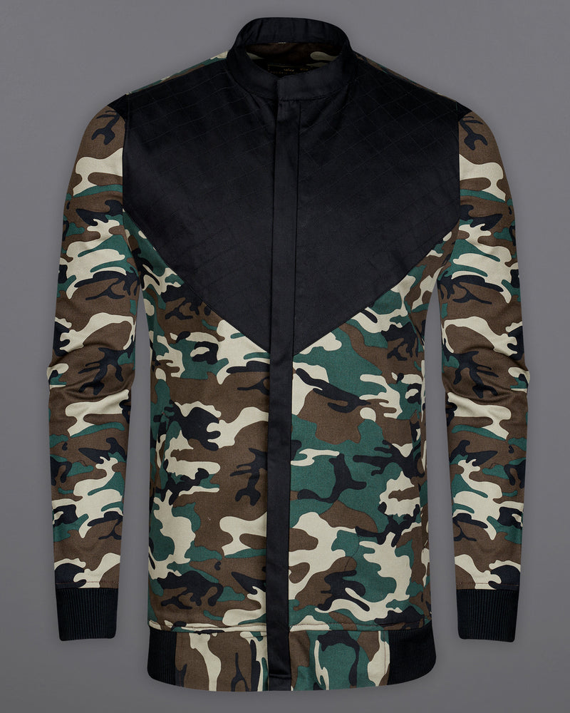 Jade Black and Malta Brown with Spruce Green Camouflage Royal Oxford Designer Bomber Jacket 9338-P362-38, 9338-P362-H-38, 9338-P362-39, 9338-P362-H-39, 9338-P362-40, 9338-P362-H-40, 9338-P362-42, 9338-P362-H-42, 9338-P362-44, 9338-P362-H-44, 9338-P362-46, 9338-P362-H-46, 9338-P362-48, 9338-P362-H-48, 9338-P362-50, 9338-P362-H-50, 9338-P362-52, 9338-P362-H-52