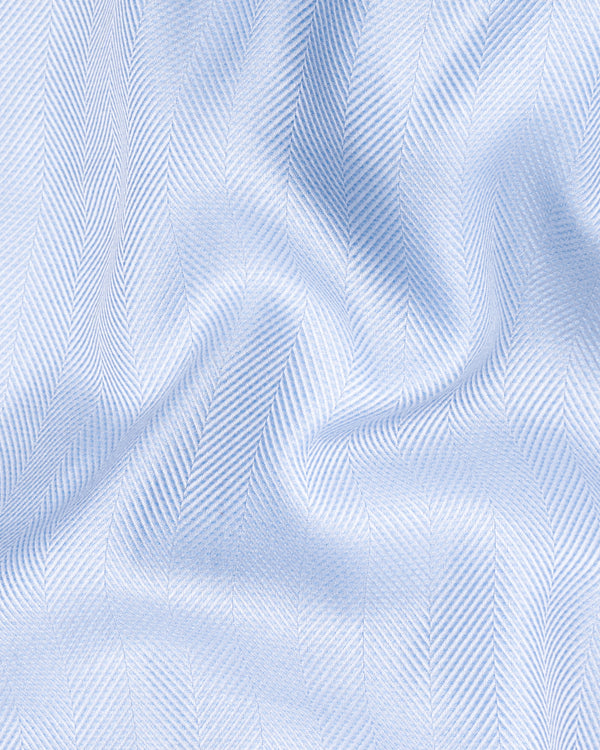 Spindle Blue Herringbone Shirt