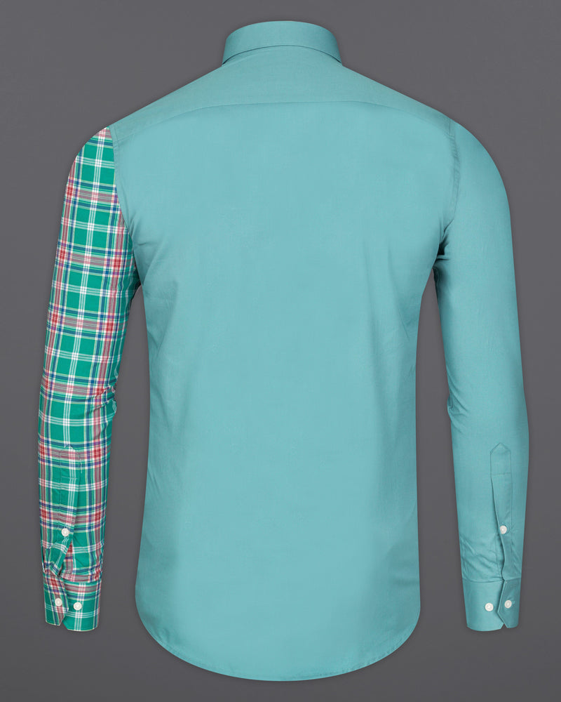 Oxley Green with Multicolour Checkered Royal Oxford Designer Shirt 9368-P110-38, 9368-P110-H-38, 9368-P110-39, 9368-P110-H-39, 9368-P110-40, 9368-P110-H-40, 9368-P110-42, 9368-P110-H-42, 9368-P110-44, 9368-P110-H-44, 9368-P110-46, 9368-P110-H-46, 9368-P110-48, 9368-P110-H-48, 9368-P110-50, 9368-P110-H-50, 9368-P110-52, 9368-P110-H-52