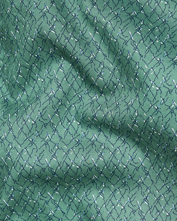 Viridian Green Printed Premium Cotton Shirt 9395-BLK-38, 9395-BLK-H-38, 9395-BLK-39, 9395-BLK-H-39, 9395-BLK-40, 9395-BLK-H-40, 9395-BLK-42, 9395-BLK-H-42, 9395-BLK-44, 9395-BLK-H-44, 9395-BLK-46, 9395-BLK-H-46, 9395-BLK-48, 9395-BLK-H-48, 9395-BLK-50, 9395-BLK-H-50, 9395-BLK-52, 9395-BLK-H-52