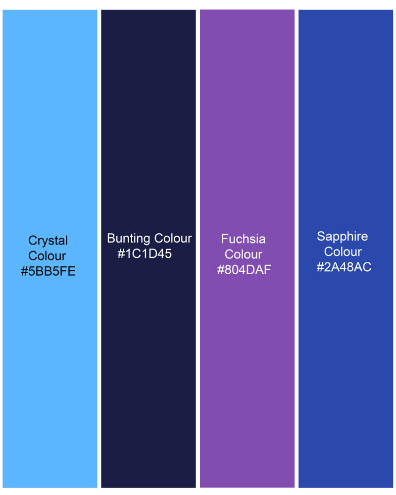 Crystal Blue with Fuchsia Purple Leaves Printed Premium Cotton Shirt 9408-38, 9408-H-38, 9408-39, 9408-H-39, 9408-40, 9408-H-40, 9408-42, 9408-H-42, 9408-44, 9408-H-44, 9408-46, 9408-H-46, 9408-48, 9408-H-48, 9408-50, 9408-H-50, 9408-52, 9408-H-52