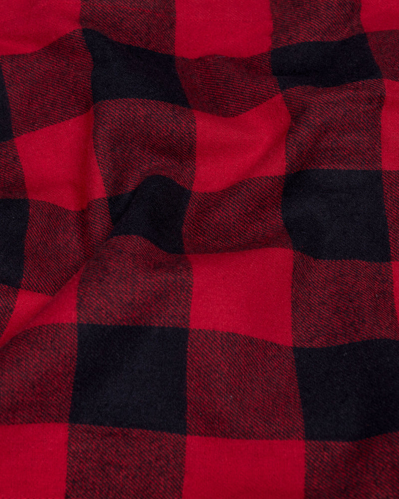 Carmine Red and Black Checked Flannel Overshirt 9458-BD-OS-38, 9458-BD-OS-H-38, 9458-BD-OS-39, 9458-BD-OS-H-39, 9458-BD-OS-40, 9458-BD-OS-H-40, 9458-BD-OS-42, 9458-BD-OS-H-42, 9458-BD-OS-44, 9458-BD-OS-H-44, 9458-BD-OS-46, 9458-BD-OS-H-46, 9458-BD-OS-48, 9458-BD-OS-H-48, 9458-BD-OS-50, 9458-BD-OS-H-50, 9458-BD-OS-52, 9458-BD-OS-H-52