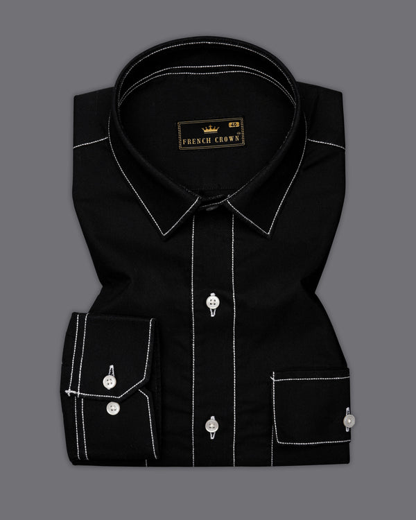 Jade Black with White Patch Work Super Soft Premium Cotton Designer Shirt 9478-P380-38, 9478-P380-H-38, 9478-P380-39, 9478-P380-H-39, 9478-P380-40, 9478-P380-H-40, 9478-P380-42, 9478-P380-H-42, 9478-P380-44, 9478-P380-H-44, 9478-P380-46, 9478-P380-H-46, 9478-P380-48, 9478-P380-H-48, 9478-P380-50, 9478-P380-H-50, 9478-P380-52, 9478-P380-H-52