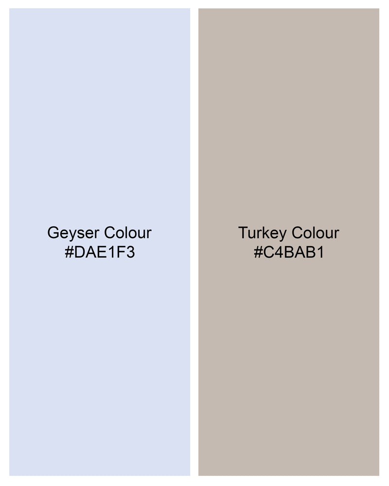 Geyser Blue with Turkey Brown Windowpane Premium Cotton Shirt 9513-38, 9513-H-38, 9513-39, 9513-H-39, 9513-40, 9513-H-40, 9513-42, 9513-H-42, 9513-44, 9513-H-44, 9513-46, 9513-H-46, 9513-48, 9513-H-48, 9513-50, 9513-H-50, 9513-52, 9513-H-52