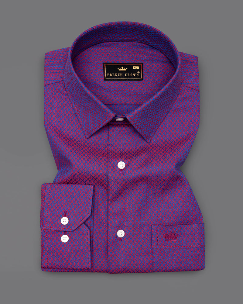 Night Shadz and Mariner Purple Two-Tone Jacquard Textured Premium Giza Cotton Shirt 9514-38, 9514-H-38, 9514-39, 9514-H-39, 9514-40, 9514-H-40, 9514-42, 9514-H-42, 9514-44, 9514-H-44, 9514-46, 9514-H-46, 9514-48, 9514-H-48, 9514-50, 9514-H-50, 9514-52, 9514-H-52