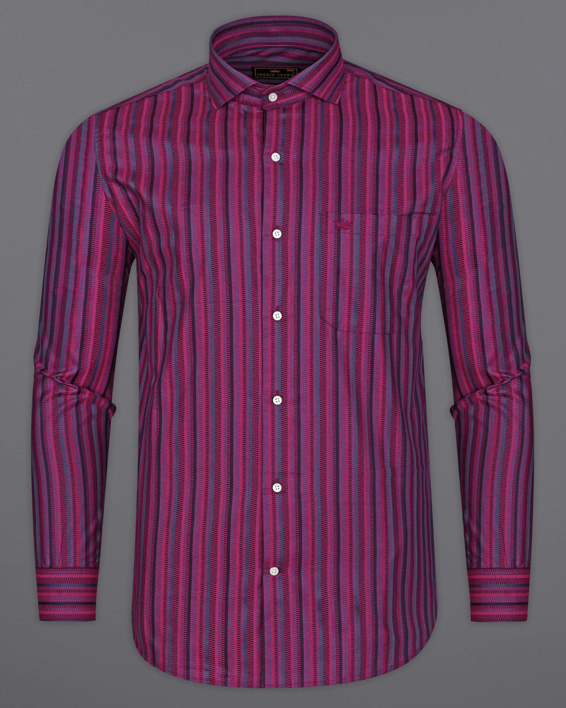 Matterhorn Maroon Multicolour Striped Jacquard Textured Premium Giza Cotton Shirt 9515-CA-38, 9515-CA-H-38, 9515-CA-39, 9515-CA-H-39, 9515-CA-40, 9515-CA-H-40, 9515-CA-42, 9515-CA-H-42, 9515-CA-44, 9515-CA-H-44, 9515-CA-46, 9515-CA-H-46, 9515-CA-48, 9515-CA-H-48, 9515-CA-50, 9515-CA-H-50, 9515-CA-52, 9515-CA-H-52