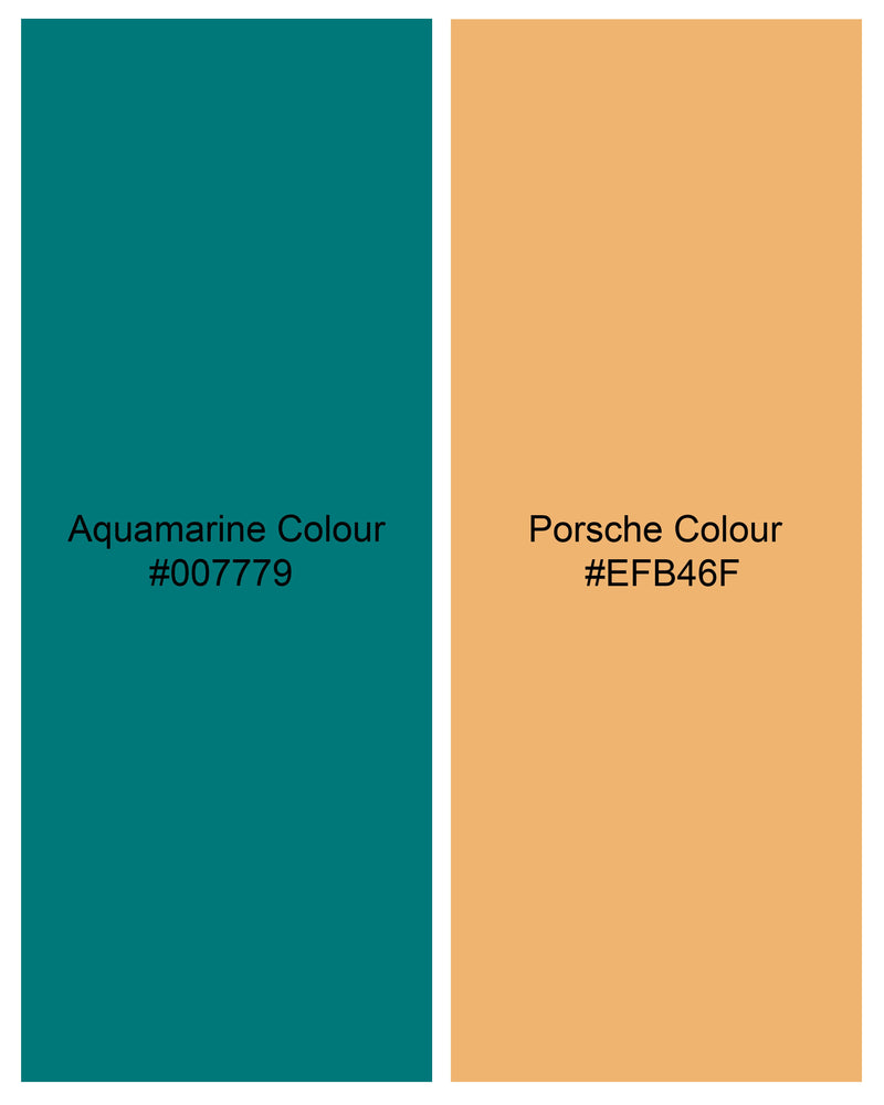 Aquamarine Green with Porche Yellow Two-Tone Jacquard Textured Premium Giza Cotton Shirt 9517-M-38, 9517-M-H-38, 9517-M-39, 9517-M-H-39, 9517-M-40, 9517-M-H-40, 9517-M-42, 9517-M-H-42, 9517-M-44, 9517-M-H-44, 9517-M-46, 9517-M-H-46, 9517-M-48, 9517-M-H-48, 9517-M-50, 9517-M-H-50, 9517-M-52, 9517-M-H-52