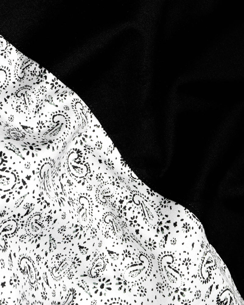 Jade Black and White with Paisley Printed Super Soft Premium Cotton Designer Shirt 9523-M-P221-38, 9523-M-P221-H-38, 9523-M-P221-39, 9523-M-P221-H-39, 9523-M-P221-40, 9523-M-P221-H-40, 9523-M-P221-42, 9523-M-P221-H-42, 9523-M-P221-44, 9523-M-P221-H-44, 9523-M-P221-46, 9523-M-P221-H-46, 9523-M-P221-48, 9523-M-P221-H-48, 9523-M-P221-50, 9523-M-P221-H-50, 9523-M-P221-52, 9523-M-P221-H-52