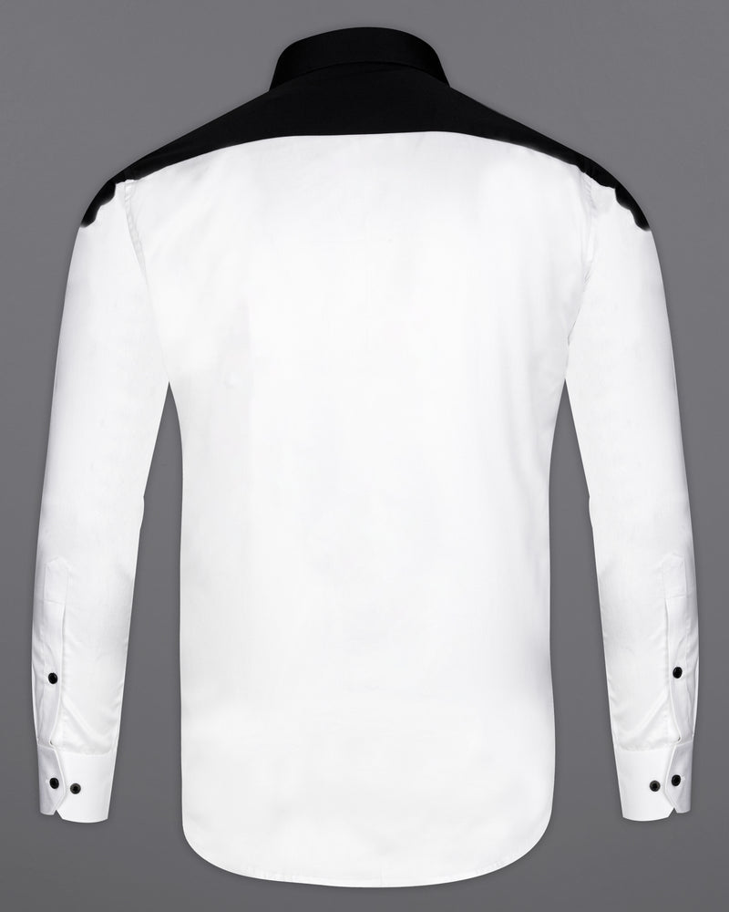Bright White and Black Twill Premium Cotton Designer Shirt 9549-BLK-P586-38, 9549-BLK-P586-H-38, 9549-BLK-P586-39, 9549-BLK-P586-H-39, 9549-BLK-P586-40, 9549-BLK-P586-H-40, 9549-BLK-P586-42, 9549-BLK-P586-H-42, 9549-BLK-P586-44, 9549-BLK-P586-H-44, 9549-BLK-P586-46, 9549-BLK-P586-H-46, 9549-BLK-P586-48, 9549-BLK-P586-H-48, 9549-BLK-P586-50, 9549-BLK-P586-H-50, 9549-BLK-P586-52, 9549-BLK-P586-H-52
