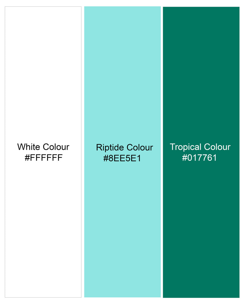 Tropical Green with White and Riptide Blue Striped Royal Oxford Designer Shirt 9554-CA-GR-38, 9554-CA-GR-H-38, 9554-CA-GR-39, 9554-CA-GR-H-39, 9554-CA-GR-40, 9554-CA-GR-H-40, 9554-CA-GR-42, 9554-CA-GR-H-42, 9554-CA-GR-44, 9554-CA-GR-H-44, 9554-CA-GR-46, 9554-CA-GR-H-46, 9554-CA-GR-48, 9554-CA-GR-H-48, 9554-CA-GR-50, 9554-CA-GR-H-50, 9554-CA-GR-52, 9554-CA-GR-H-52