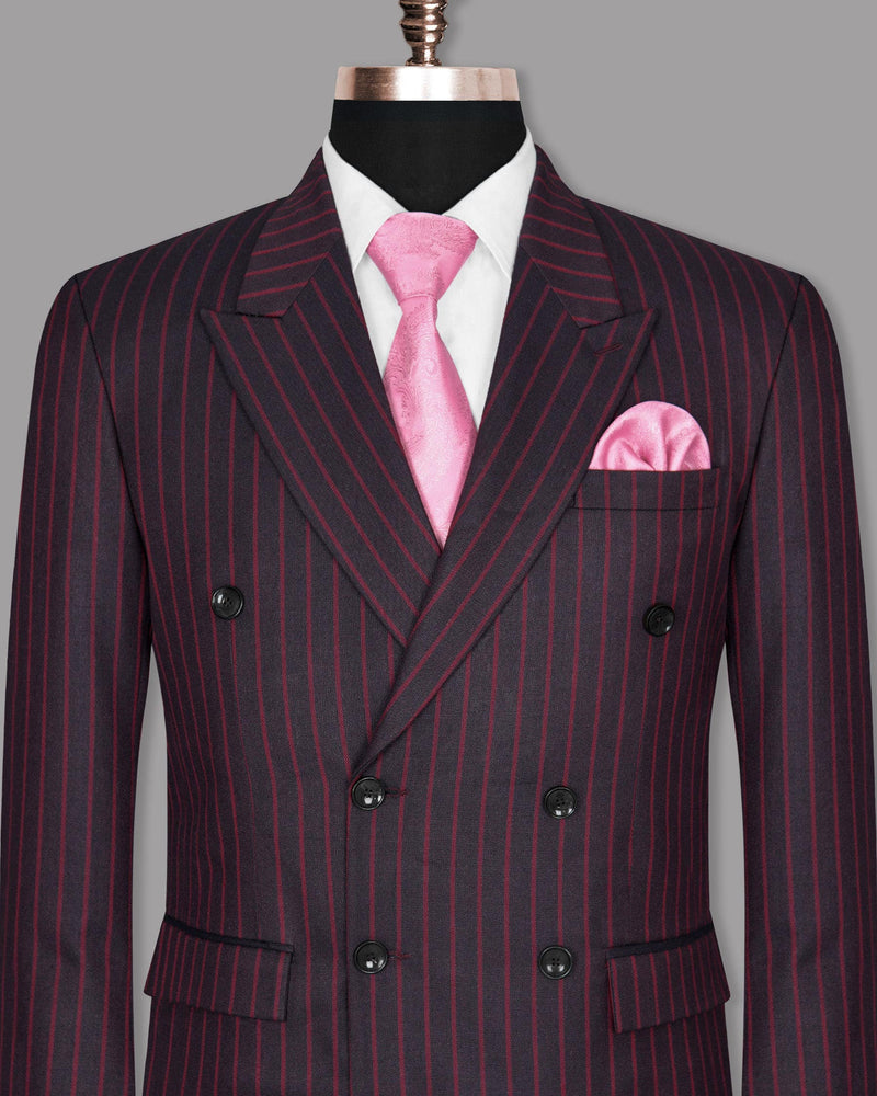 Camelot Pink Tonal Striped Double-Breasted Blazer BL1070-DB-58, BL1070-DB-60, BL1070-DB-36, BL1070-DB-44, BL1070-DB-48, BL1070-DB-52, BL1070-DB-38, BL1070-DB-40, BL1070-DB-42, BL1070-DB-46, BL1070-DB-50, BL1070-DB-54, BL1070-DB-56