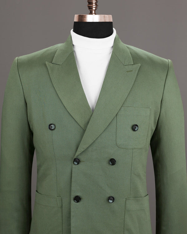 Willow Grove Green Double Breasted Luxurious Linen Sports Blazer BL1197-DB-PP-36, BL1197-DB-PP-38, BL1197-DB-PP-40, BL1197-DB-PP-44, BL1197-DB-PP-46, BL1197-DB-PP-48, BL1197-DB-PP-52, BL1197-DB-PP-54, BL1197-DB-PP-56, BL1197-DB-PP-58, BL1197-DB-PP-60, BL1197-DB-PP-50, BL1197-DB-PP-42