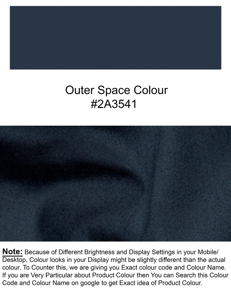 Outer Space Blue Premium Cotton Blazer BL1262-SBP-52, BL1262-SBP-54, BL1262-SBP-56, BL1262-SBP-58, BL1262-SBP-36, BL1262-SBP-38, BL1262-SBP-40, BL1262-SBP-42, BL1262-SBP-44, BL1262-SBP-46, BL1262-SBP-60, BL1262-SBP-48, BL1262-SBP-50